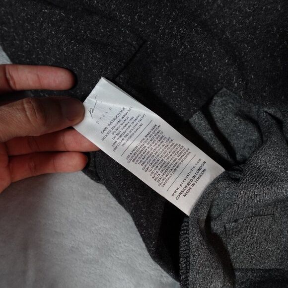 Prevu Studio London Turtleneck Sweatshirt Womens Size 6 Cropped Gray - Picture 4 of 10